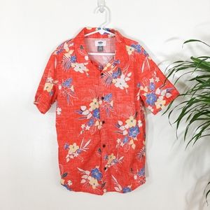 Old Navy Boys Hawaiin Shirt- size L